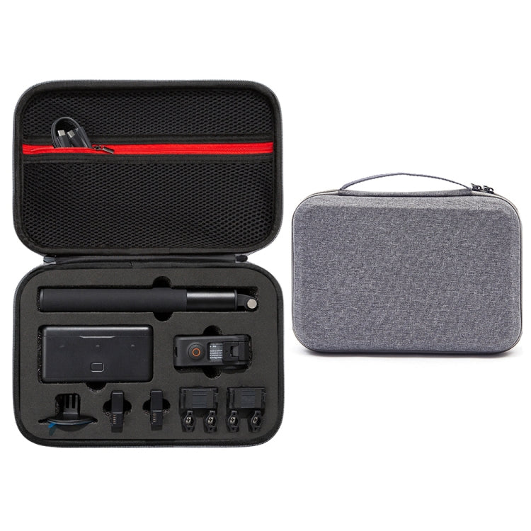 For DJI Osmo Action 3 Carrying Storage Case Bag,Size: 21.5 x 29.5 x 10cm (Grey) by bashfashion