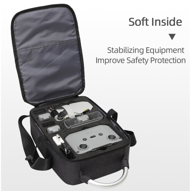 For DJI Mini 2 SE Shockproof Single Shoulder Storage Carrying Case Box Bag, Size: 30 x 22 x 8.5cm (Black) by bashfashion