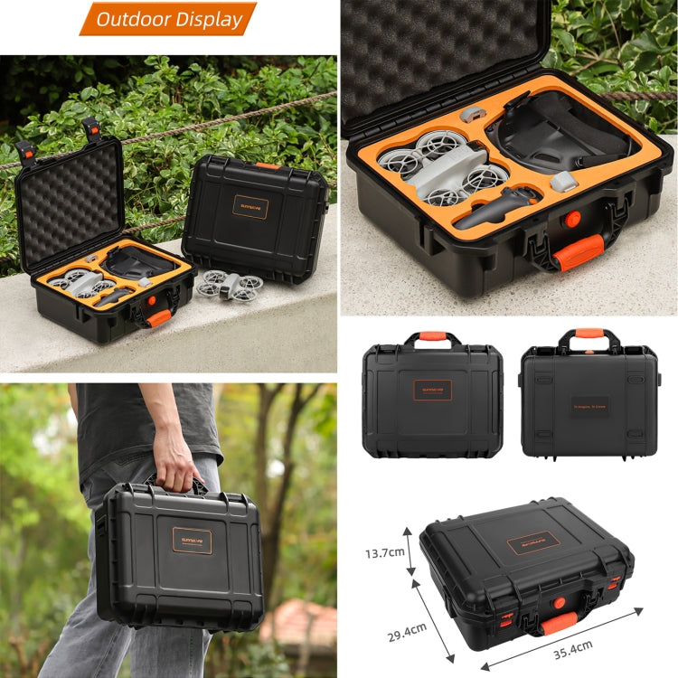 For DJI Neo Sunnylife Safety Carrying Case Large Capacity Waterproof Shock-proof Hard Travel Case (Black) by Sunnylife