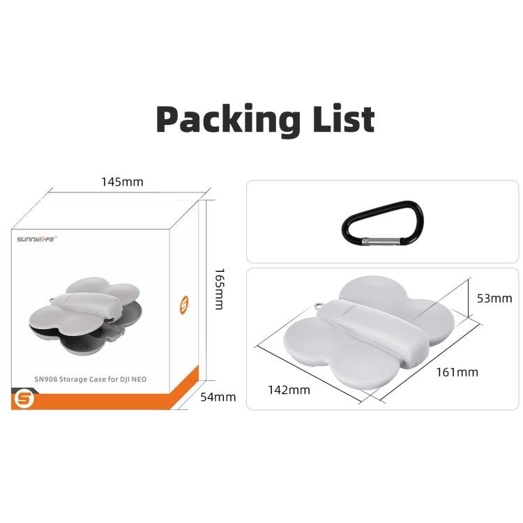 For DJI Neo Sunnylife Butterfly Storage Box Anti-collision Anti-scratch Protection Case (Black) by Sunnylife