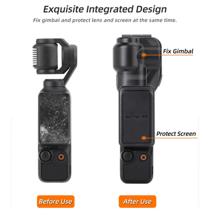 For DJI OSMO Pocket 3 Sunnylife Integrated Gimbal Cover Camera Protector (Black) by Sunnylife