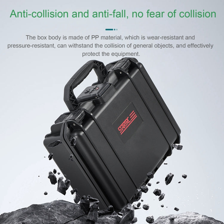 For DJI Osmo Pocket 3 STARTRC TSA Combination Lock Waterproof EVA ABS Dual-layer Suitcase Storage Box (Black) by STARTRC