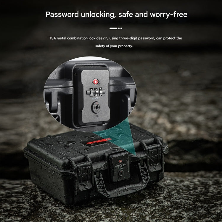 For DJI Osmo Pocket 3 STARTRC TSA Combination Lock Waterproof EVA ABS Dual-layer Suitcase Storage Box (Black) by STARTRC
