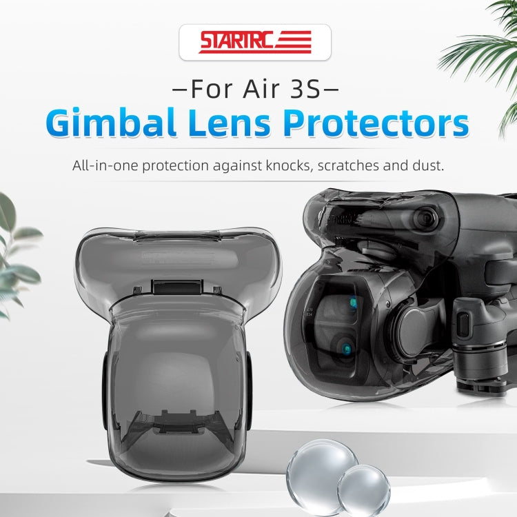 For DJI Air 3S STARTRC Lens Protective Cover Gimbal Cover (Transparent Black) by STARTRC