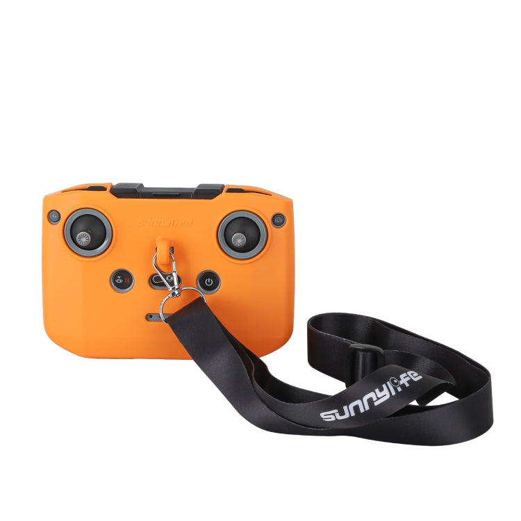 For DJI Neo / Mini 4 Pro / RC-N3 / RC-N2 / RC-N1 Sunnylife Controller Protective Cover Silicone Case with Neck Strap (Orange) by Sunnylife