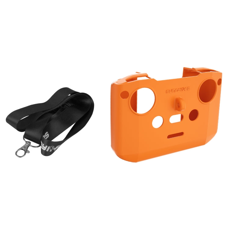 For DJI Neo / Mini 4 Pro / RC-N3 / RC-N2 / RC-N1 Sunnylife Controller Protective Cover Silicone Case with Neck Strap (Orange) by Sunnylife