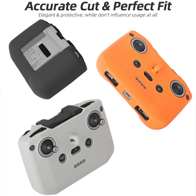 For DJI Neo / Mini 4 Pro / RC-N3 / RC-N2 / RC-N1 Sunnylife Controller Protective Cover Silicone Case with Neck Strap (Black) by Sunnylife