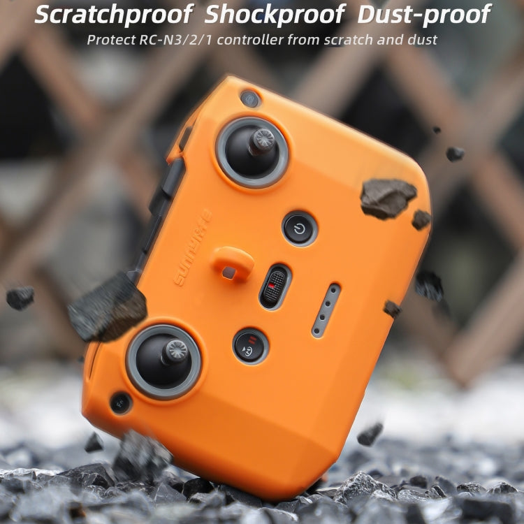 For DJI Neo / Mini 4 Pro / RC-N3 / RC-N2 / RC-N1 Sunnylife Controller Protective Cover Silicone Case with Neck Strap (Grey) by Sunnylife