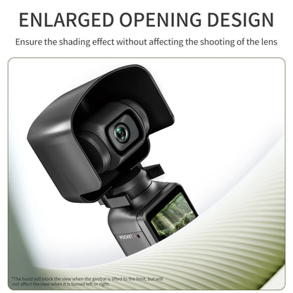 For DJI OSMO Pocket 3 STARTRC 2 in 1 Gimbal Camera Lens Cover Sunshade (Black) by STARTRC