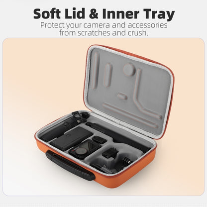 For DJI Osmo Action 5 Pro / 4 / 3 Sunnylife Portable Carrying Case Adventure Combo Bag (Orange) by Sunnylife