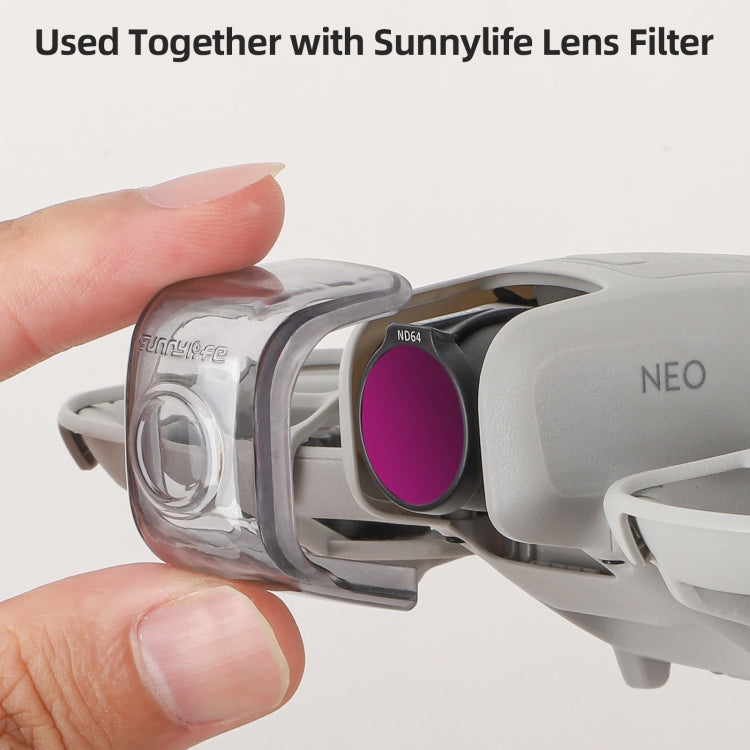 For DJI Neo Sunnylife Integrated Gimbal Protector Camera Lens Cover (Clear Grey) by Sunnylife