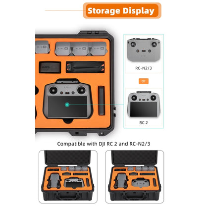 For DJI Air 3S / 3 Sunnylife Safety Carrying Case Large Capacity Waterproof Shock-proof Hard Travel Case (Black) by Sunnylife