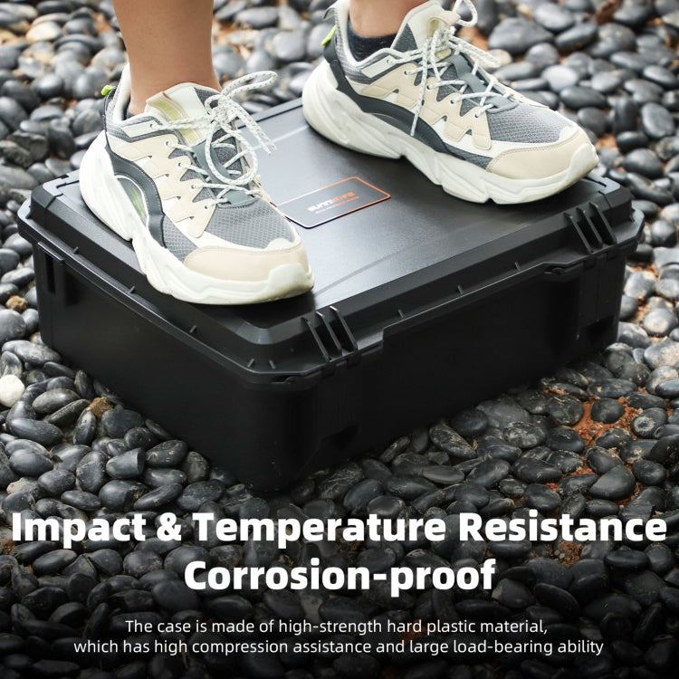 For DJI Air 3S / 3 Sunnylife Safety Carrying Case Large Capacity Waterproof Shock-proof Hard Travel Case (Black) by Sunnylife