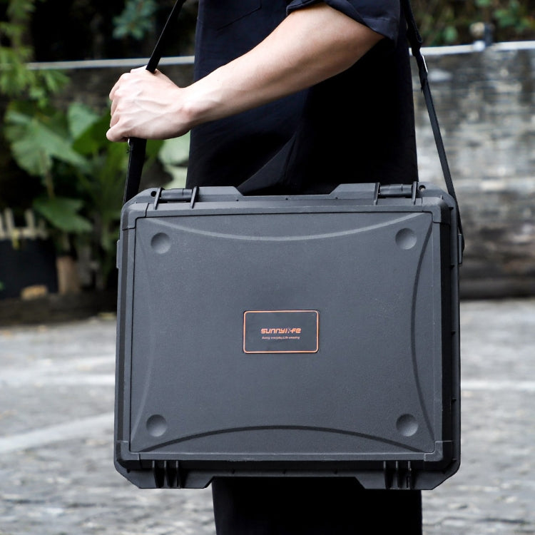 For DJI Air 3S / 3 Sunnylife Safety Carrying Case Large Capacity Waterproof Shock-proof Hard Travel Case (Black) by Sunnylife