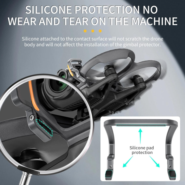 For DJI Avata 2 STARTRC Gimbal Lens Anti-collision Aluminum Alloy Guard Bumper (Silver Grey) by STARTRC