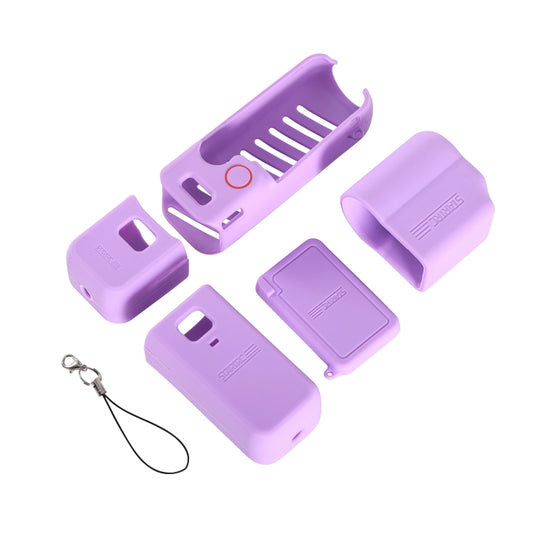 For DJI OSMO Pocket 3 STARTRC 5 in 1 Body Lens Handle Screen Silicone TPU Case (Purple) by STARTRC