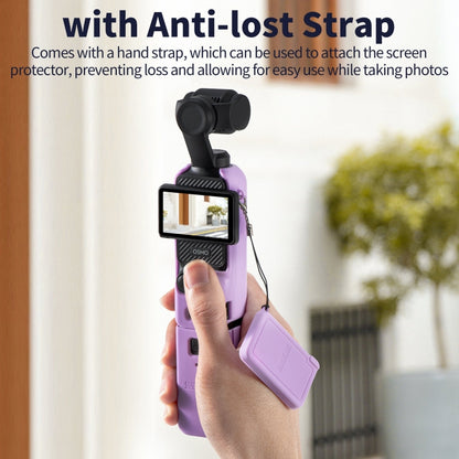 For DJI OSMO Pocket 3 STARTRC 5 in 1 Body Lens Handle Screen Silicone TPU Case (Purple) by STARTRC