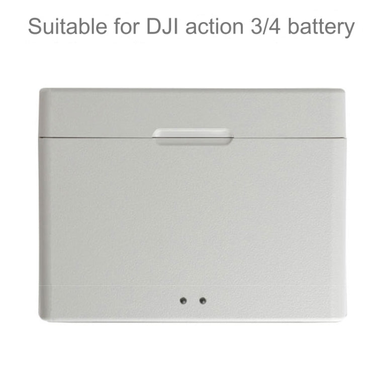 For DJI Osmo Action 4 / 3 Battery Charger Box Charging HUB (White) by bashfashion