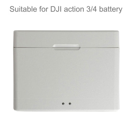 For DJI Osmo Action 4 / 3 Battery Charger Box Charging HUB (White) by bashfashion