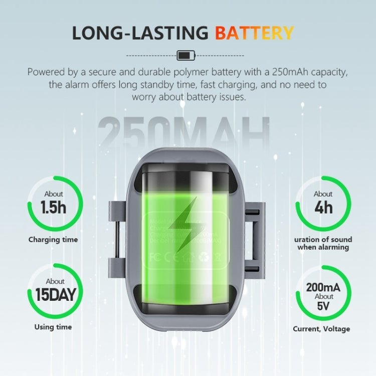 For DJI Neo STARTRC Drone Alarm Tracker (Grey) by STARTRC