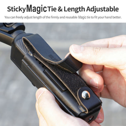 For DJI OSMO Pocket 3 Sunnylife Hand Band Protective Frame Cold Shoe Extension Handle Cover (Black) by Sunnylife