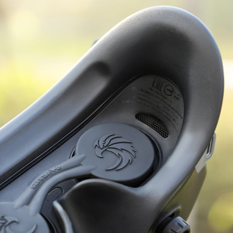 For DJI Goggles 2 / Goggles 3 Lens Cover Dust-proof VR Lens Silicone Case Soft Protector (Black) by Sunnylife