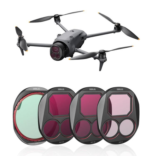 For DJI Mavic 4 Pro STARTRC 4 in 1 CPL ND8 ND32 ND64 Lens Filter Kit by STARTRC
