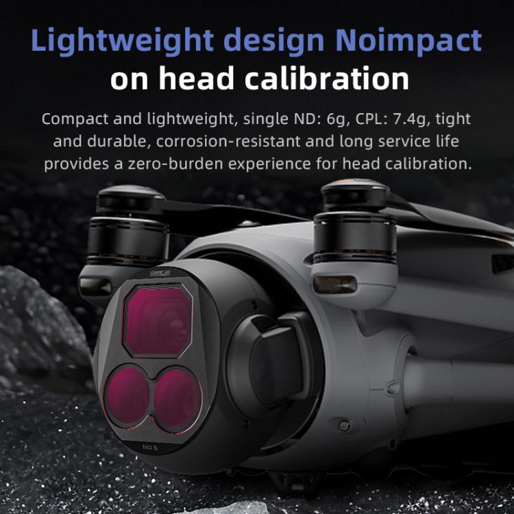 For DJI Mavic 4 Pro STARTRC 4 in 1 CPL ND8 ND32 ND64 Lens Filter Kit by STARTRC