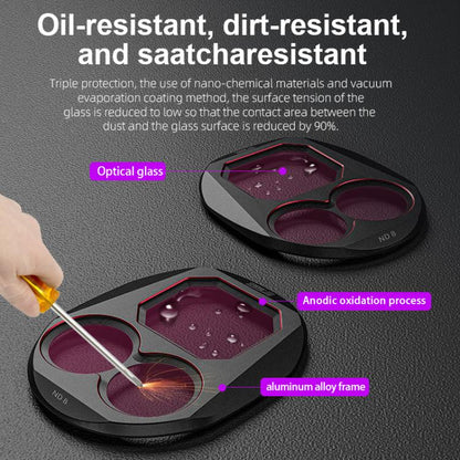 For DJI Mavic 4 Pro STARTRC 4 in 1 CPL ND8 ND32 ND64 Lens Filter Kit by STARTRC