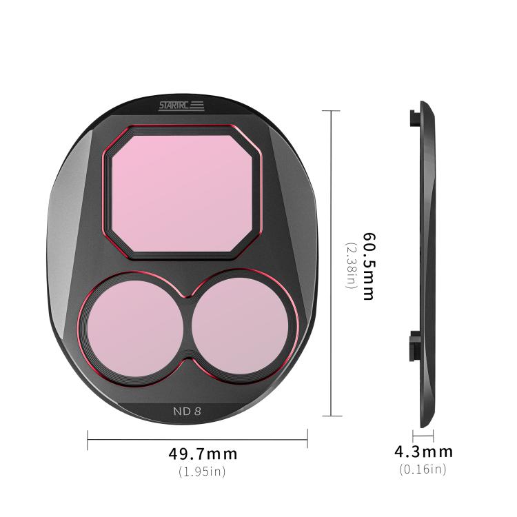 For DJI Mavic 4 Pro STARTRC 4 in 1 CPL ND8 ND32 ND64 Lens Filter Kit by STARTRC