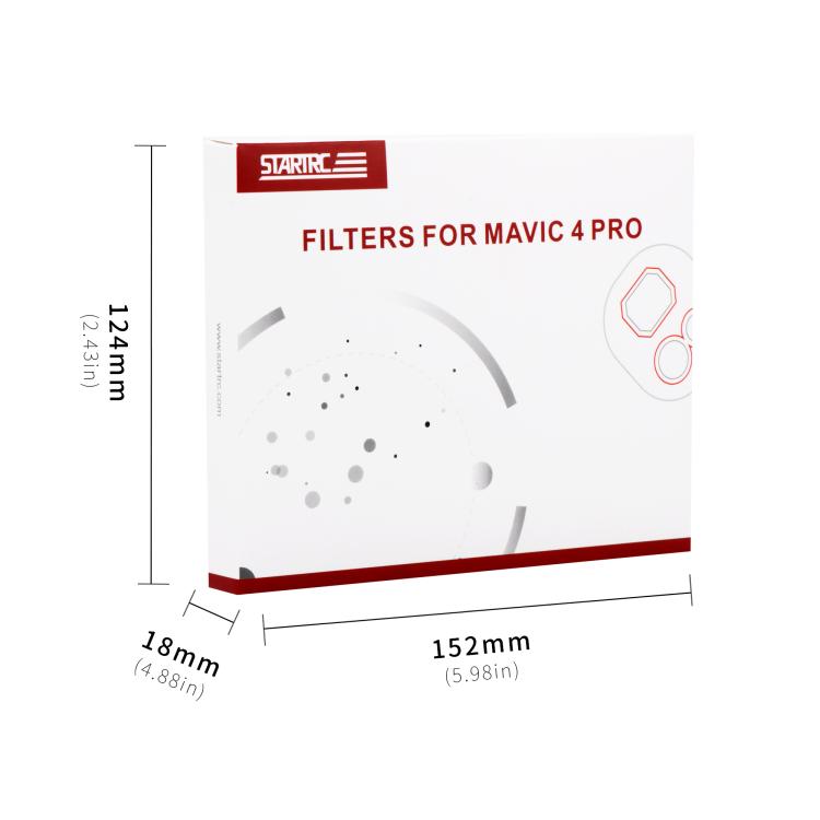 For DJI Mavic 4 Pro STARTRC 4 in 1 CPL ND8 ND32 ND64 Lens Filter Kit by STARTRC