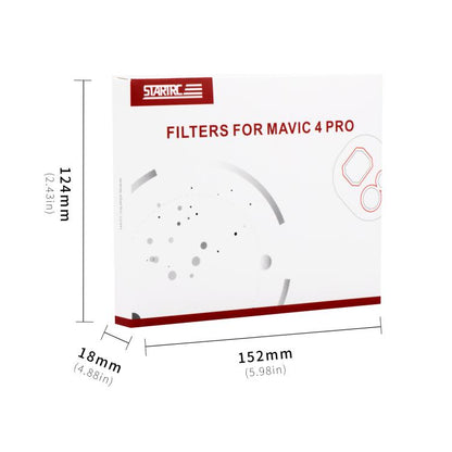 For DJI Mavic 4 Pro STARTRC 4 in 1 CPL ND8 ND32 ND64 Lens Filter Kit by STARTRC