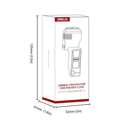 For DJI Osmo Pocket 3 STARTRC Gimbal Protective Cover Camera Lens Protective Case (Black) by STARTRC