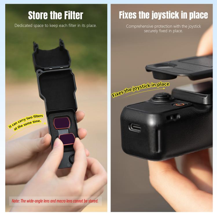 For DJI Osmo Pocket 3 STARTRC Gimbal Protective Cover Camera Lens Protective Case (Black) by STARTRC