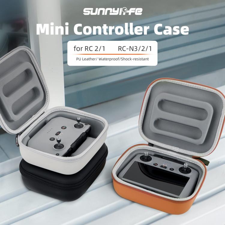 Sunnylife Mini Carrying Case Protective Handbag Portable Clutch Storage Bag for DJI RC 2 / 1 / RC-N3 / N2 / N1 (Orange) by Sunnylife