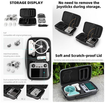 For DJI Flip Sunnylife Simple Storage Bag Shoulder Handbag (Black) by Sunnylife