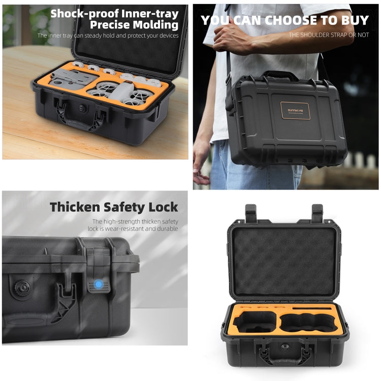 For DJI Neo Sunnylife Safety Carrying Case Waterproof Shock-proof Hard Travel Case (Black) by Sunnylife