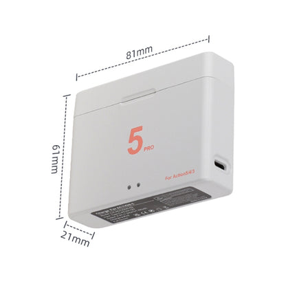 For DJI Osmo Action 5 Pro / 4 / 3 Battery Charger Box Dual-Slot Batteries Charger (White) by bashfashion