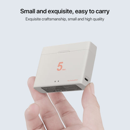 For DJI Osmo Action 5 Pro / 4 / 3 Battery Charger Box Dual-Slot Batteries Charger (White) by bashfashion