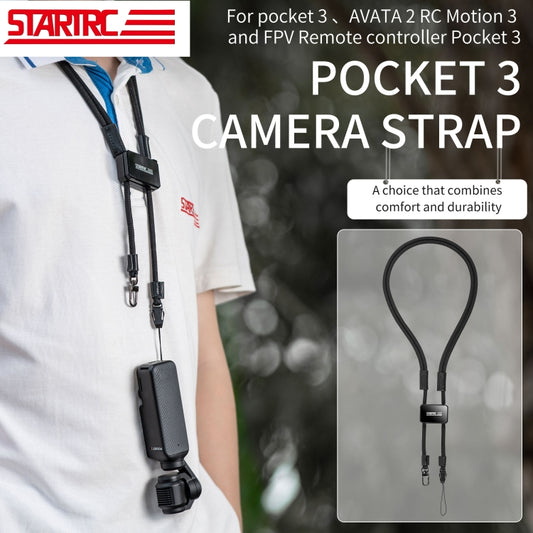 For DJI Pocket 3 STARTRC Anti-Lost Necklace Lanyard Rope (Black) by STARTRC