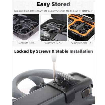 For DJI Avata 2 Sunnylife Battery Anti-release Buckle Clip Lock-up Anti-falling Battery Safety Lock Buckle Guard (Black) by Sunnylife