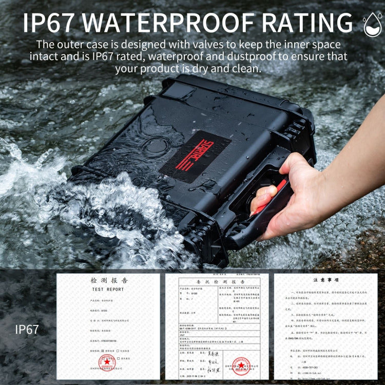 For Insta360 X4 STARTRC Waterproof EVA ABS Dual-layer Suitcase Storage Box (Black) by STARTRC