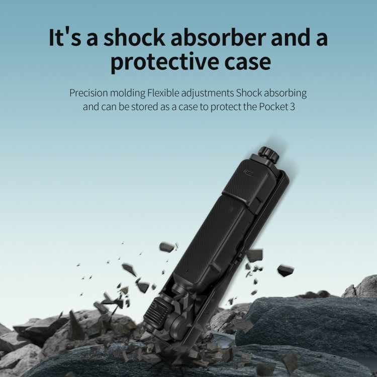 For DJI OSMO Pocket 2 STARTRC Shock Absorbing Step Reducer Carrying Case Storage Bag Box (Black) by STARTRC
