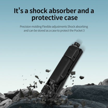For DJI OSMO Pocket 2 STARTRC Shock Absorbing Step Reducer Carrying Case Storage Bag Box (Black) by STARTRC