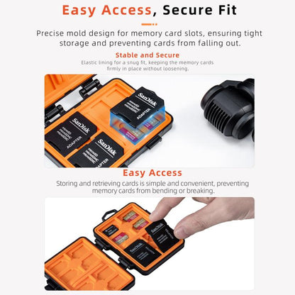 STARTRC V1 Flash Card Box SD / TF Memory Card Storage Case For DJI (Black) by STARTRC