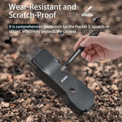 For DJI Osmo Pocket 3 STARTRC Storage Box Protective Case with Lanyard (Black) by STARTRC