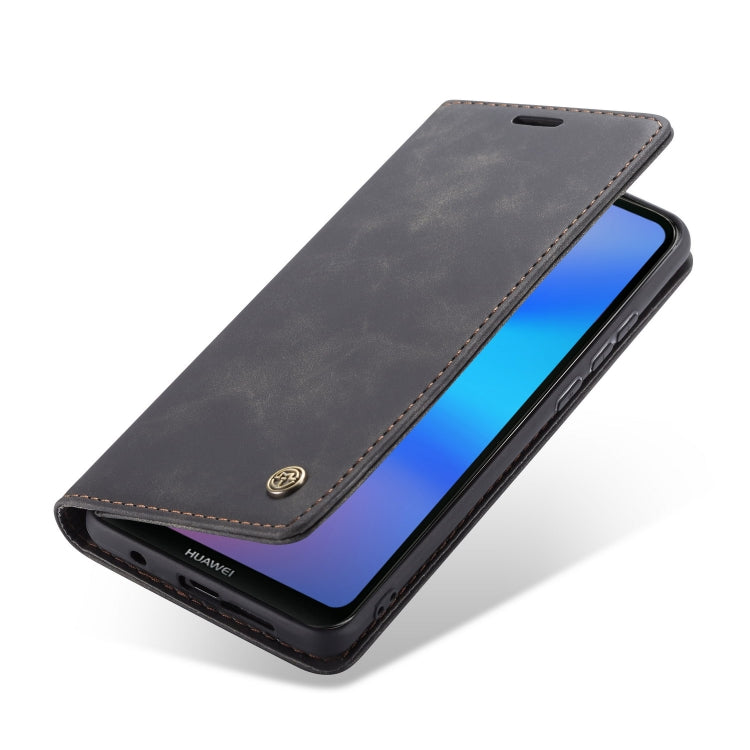 CaseMe-013 Multifunctional Horizontal Flip Leather Case with Card Slot & Holder for Huawei P20 Lite(Black) by CaseMe