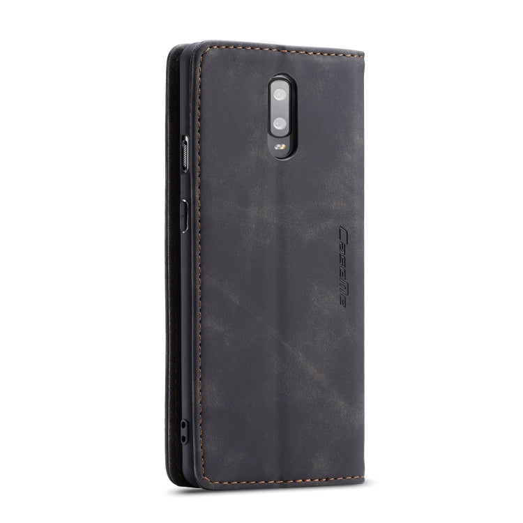 CaseMe-013 Multifunctional Horizontal Flip Leather Case with Card Slot & Holder for OnePlus 7(Black) by CaseMe