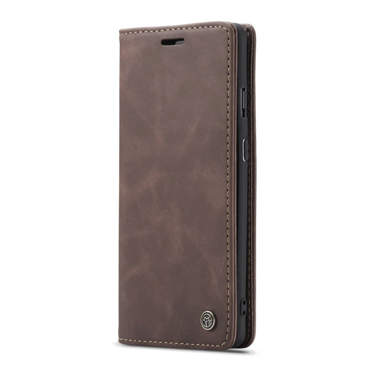 CaseMe-013 Multifunctional Horizontal Flip Leather Case with Card Slot & Holder for OnePlus 7(Coffee) by CaseMe