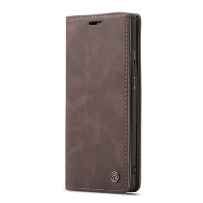 CaseMe-013 Multifunctional Horizontal Flip Leather Case with Card Slot & Holder for OnePlus 7(Coffee) by CaseMe